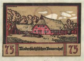 Német Birodalom / Weimari Köztársaság / Borstel DN 25Pf (2x) + 50Pf (2x) + 75Pf (2x) 6 klf db, telje...