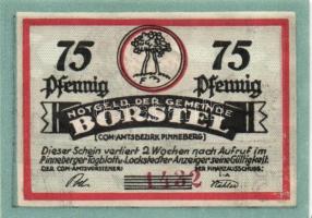 Német Birodalom / Weimari Köztársaság / Borstel DN 25Pf (2x) + 50Pf (2x) + 75Pf (2x) 6 klf db, telje...