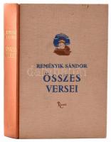 Reményik Sándor összes versei. Bp., 1941, Révai. Első kiadás. Kiadói illusztrált félvászon-kötés.