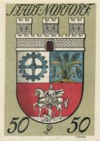 Német Birodalom / Weimari Köztársaság / Nortorf 1920. 25Pf + 50Pf + 75Pf 3 klf db, teljes sor T:I