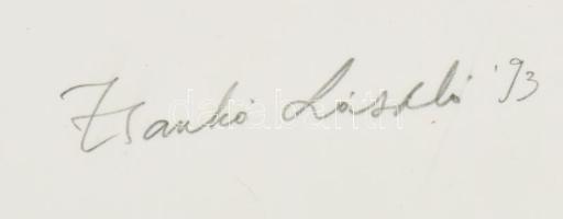 Zsankó László (1966-): Számpályák - ötös, 1993. Litográfia, papír, jelzett, művészpéldány E.A. III/I...