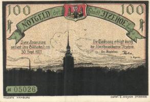 Német Birodalom / Weimari Köztársaság / Itzehoe 1921. 50Pf + 75Pf + 100Pf 3 klf db, teljes sor T:I