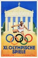 1936 Berlin XI Olympische Spiele / 1936. évi nyári olimpiai játékok / 1936 Summer Olympics + So. Stpl s: Schroffner