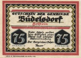 Német Birodalom / Weimari Köztársaság / Büdelsdorf DN 25Pf + 50Pf + 75Pf 3 klf db, teljes sor T:I