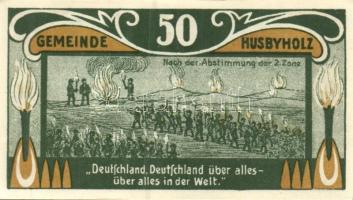 Német Birodalom / Weimari Köztársaság / Husbyholz 1921. 50Pf (6x) 6 klf db, teljes sor T:I