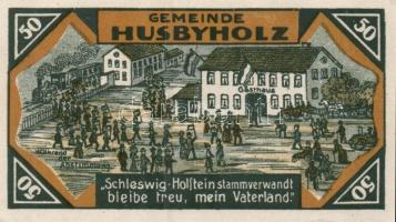 Német Birodalom / Weimari Köztársaság / Husbyholz 1921. 50Pf (6x) 6 klf db, teljes sor T:I