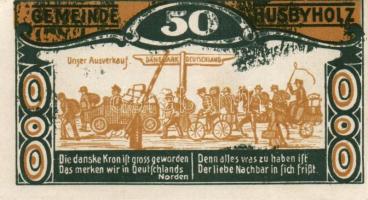 Német Birodalom / Weimari Köztársaság / Husbyholz 1921. 50Pf (6x) 6 klf db, teljes sor T:I