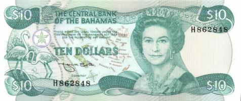Bahama-szigetek 1984. 1/2$, 1$ (2x) klf aláírásokkal, 3$, 5$, 10$ T:I Összesen 6klf db, benne jobb a...