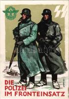Die Polizei im Fronteinsatz. Zum Tag der Deutschen Polizei 1942 Streise der Ordnungspolizei und der Sicherheitspolizei im Osten / WWII Nazi police propaganda (fl)