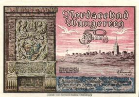 Német Birodalom / Weimari Köztársaság / Wangeroog DN 50Pf + 1M + 1,50M + 2M 4 klf db, teljes sor T:I-