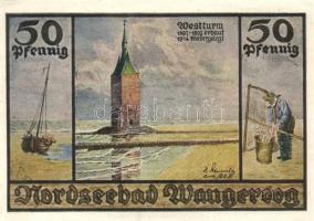 Német Birodalom / Weimari Köztársaság / Wangeroog DN 50Pf + 1M + 1,50M + 2M 4 klf db, teljes sor T:I...