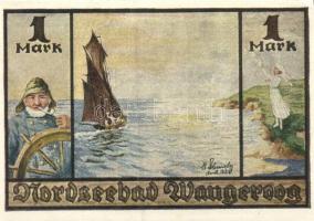 Német Birodalom / Weimari Köztársaság / Wangeroog DN 50Pf + 1M + 1,50M + 2M 4 klf db, teljes sor T:I...