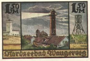 Német Birodalom / Weimari Köztársaság / Wangeroog DN 50Pf + 1M + 1,50M + 2M 4 klf db, teljes sor T:I...