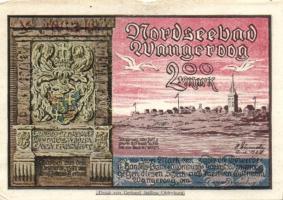 Német Birodalom / Weimari Köztársaság / Wangeroog DN 50Pf + 1M + 1,50M + 2M 4 klf db, teljes sor T:I...