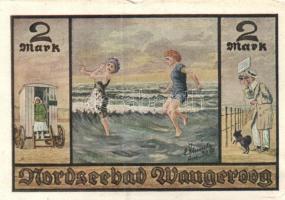 Német Birodalom / Weimari Köztársaság / Wangeroog DN 50Pf + 1M + 1,50M + 2M 4 klf db, teljes sor T:I...