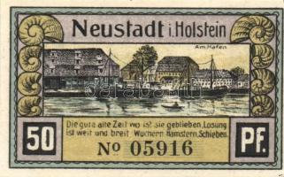 Német Birodalom / Weimari Köztársaság / Neustadt 1921. 50Pf (4x) 4 klf db, teljes sor T:I