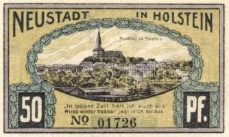 Német Birodalom / Weimari Köztársaság / Neustadt 1921. 50Pf (4x) 4 klf db, teljes sor T:I