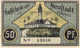 Német Birodalom / Weimari Köztársaság / Neustadt 1921. 50Pf (4x) 4 klf db, teljes sor T:I