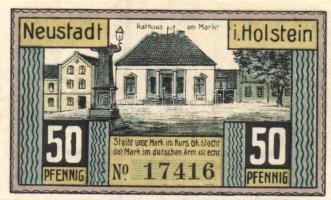 Német Birodalom / Weimari Köztársaság / Neustadt 1921. 50Pf (4x) 4 klf db, teljes sor T:I