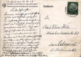 1938 Deutscher, erwirb das SA.-Sportabzeichen! Meldung bei den örtlichen SA.-Dienststellen (tears)