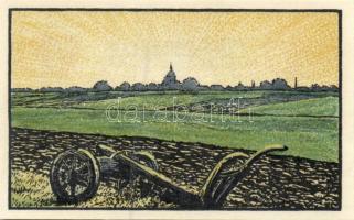 Német Birodalom / Weimari Köztársaság / Burg auf Fehmarn DN 25Pf + 50Pf + 75Pf 3 klf db, teljes sor ...