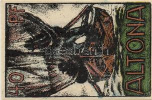 Német Birodalom / Weimari Köztársaság / Altona 1921. 20Pf + 30Pf + 40Pf + 60Pf + 70Pf + 80Pf 6 klf d...