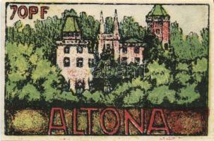 Német Birodalom / Weimari Köztársaság / Altona 1921. 20Pf + 30Pf + 40Pf + 60Pf + 70Pf + 80Pf 6 klf d...