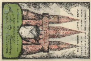 Német Birodalom / Weimari Köztársaság / Altona 1921. 20Pf + 30Pf + 40Pf + 60Pf + 70Pf + 80Pf 6 klf d...