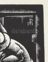 Patay Mihály (1910-1956): Disznóvágás. Fametszet, papír, jelzett a dúcon, 13,5×9 cm