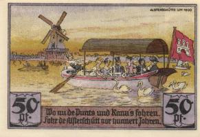 Német Birodalom / Weimari Köztársaság / Hamburg 1921. 50Pf (6x) eredeti csomagolással 6 klf db, telj...