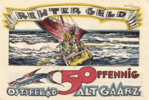 Német Birodalom / Weimari Köztársaság / Alt-Gaarz DN 10Pf + 25Pf + 50Pf 3 klf db, teljes sor T:I