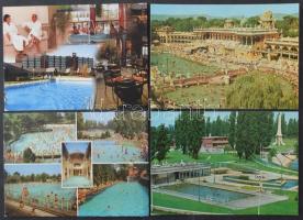 STRANDOK, FÜRDŐK - 82 db MODERN magyar képeslap / BEACHES, SPAS - 82 modern Hungarian postcards