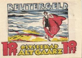 Német Birodalom / Weimari Köztársaság / Alt-Gaarz DN 10Pf + 25Pf + 50Pf 3 klf db, teljes sor T:I