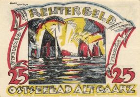 Német Birodalom / Weimari Köztársaság / Alt-Gaarz DN 10Pf + 25Pf + 50Pf 3 klf db, teljes sor T:I