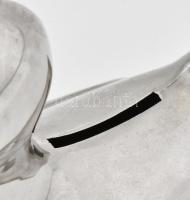 Vintage kacsa formájú persely, kopással, m: 13,5 cm