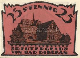 Német Birodalom / Weimari Köztársaság / Doberan 1921. 10Pf + 25Pf + 50Pf 3 klf db, teljes sor T:I