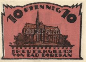 Német Birodalom / Weimari Köztársaság / Doberan 1921. 10Pf + 25Pf + 50Pf 3 klf db, teljes sor T:I