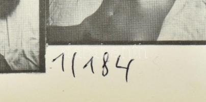 Kemény György (1936-): Férfi aktok (cím nélkül). Ofszet, papír, jelzett, számozott (1/184), paszpart...