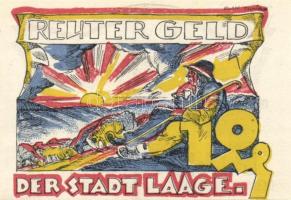 Német Birodalom / Weimari Köztársaság / Laage 1922. 10Pf + 25Pf + 50Pf 3 klf db, teljes sor T:I