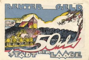 Német Birodalom / Weimari Köztársaság / Laage 1922. 10Pf + 25Pf + 50Pf 3 klf db, teljes sor T:I