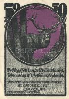 Német Birodalom / Weimari Köztársaság / Dargun 1921. 10Pf + 25Pf + 50Pf 3 klf db, teljes sor T:I