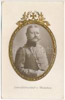 Generalfeldmarschall von Hindenburg / WWI German military, Field Marshal. Emb. frame (fa)