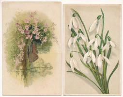 30 db RÉGI motívum képeslap vegyes minőségben / 30 pre-1945 art motive postcards in mixed quality