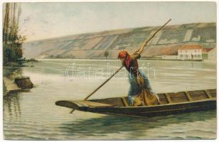 23 db RÉGI művészi motívum képeslap vegyes minőségben / 23 pre-1945 art motive postcards in mixed qu...