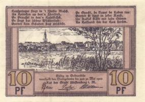 Német Birodalom / Weimari Köztársaság / Fürstenberg 1922. 10Pf + 25Pf + 50Pf 3 klf db, teljes sor T:...