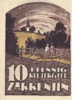 Német Birodalom / Weimari Köztársaság / Zarrentin 1922. 10Pf + 25Pf + 50Pf 3 klf db, teljes sor T:I