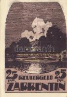 Német Birodalom / Weimari Köztársaság / Zarrentin 1922. 10Pf + 25Pf + 50Pf 3 klf db, teljes sor T:I