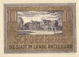Német Birodalom / Weimari Köztársaság / Schoenberg 1922. 10Pf + 25Pf + 50Pf 3 klf db, teljes sor T:I