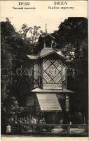 1915 Brody, Pawilon zegarowy / clock pavilion, shop of W. Kocyan