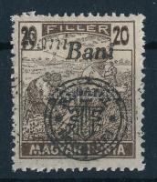 Nagyvárad 1919 Magyar Posta 20f kettős felülnyomással, Bodor vizsgálójellel